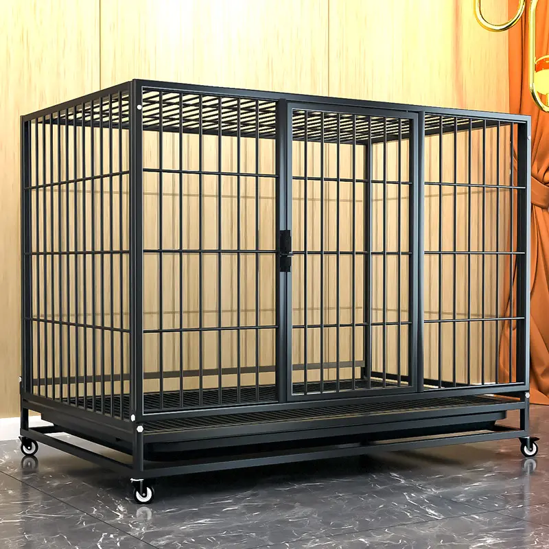 Pet cages dog kennel animal metal collapsible dog crates for large dogs