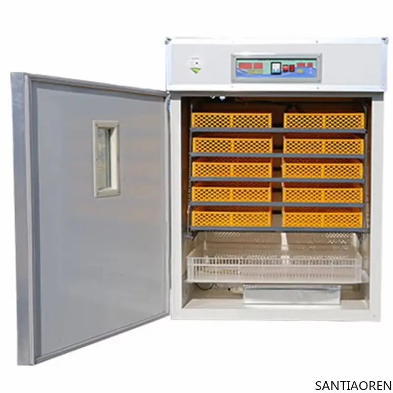 Hot Sale 1056 Egg Incubator High Quality PP Tray Chicken Duck Turkey Ostrich Incubator with 220V Motor for Farm Use