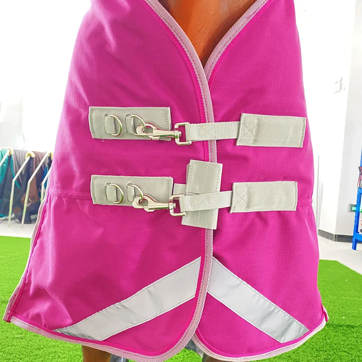 Good Quality Equestrian 600D Waterproof Breathable Combo Neck Turnout Horse Rug, Horse Racing Supplies Horse Blanket