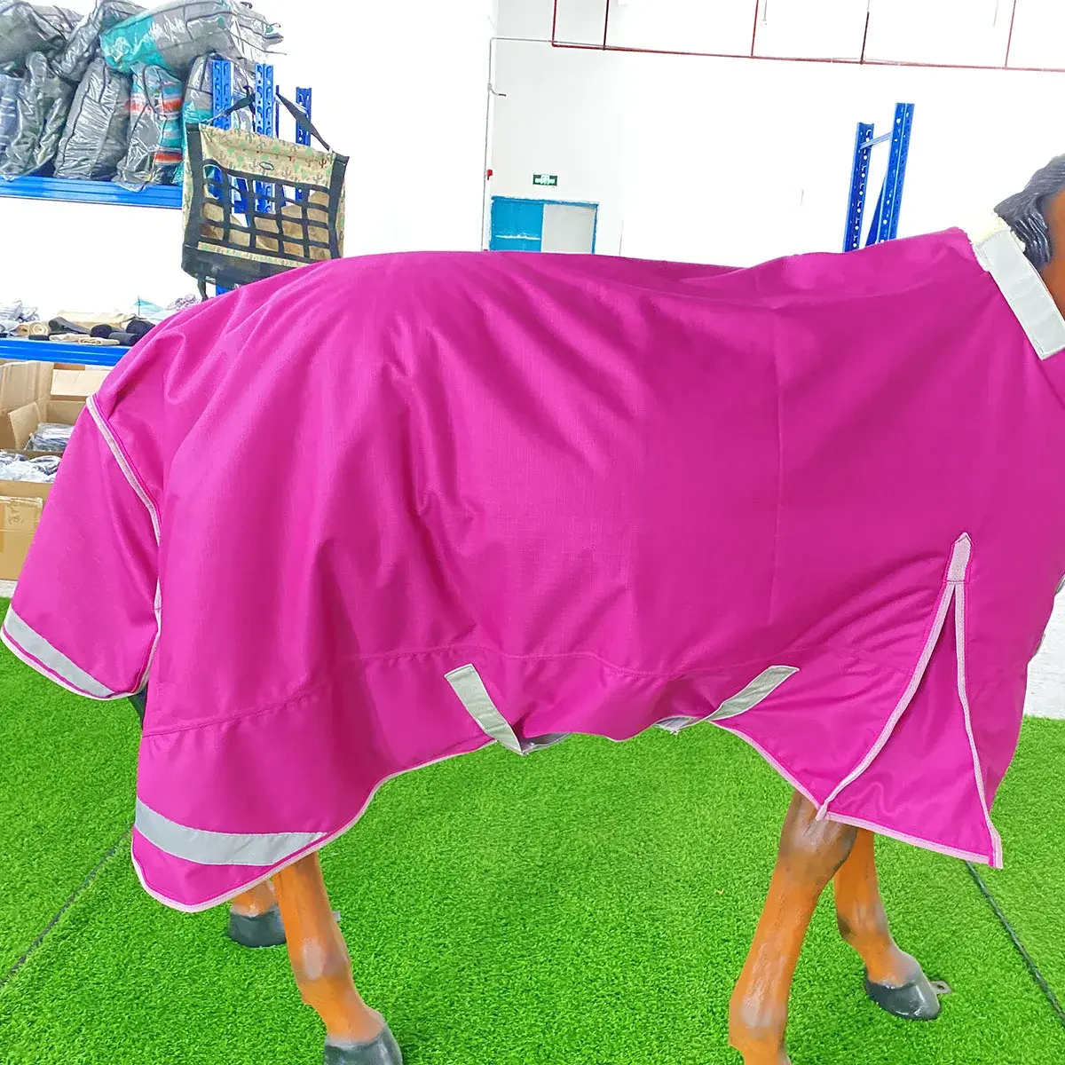 Good Quality Equestrian 600D Waterproof Breathable Combo Neck Turnout Horse Rug, Horse Racing Supplies Horse Blanket