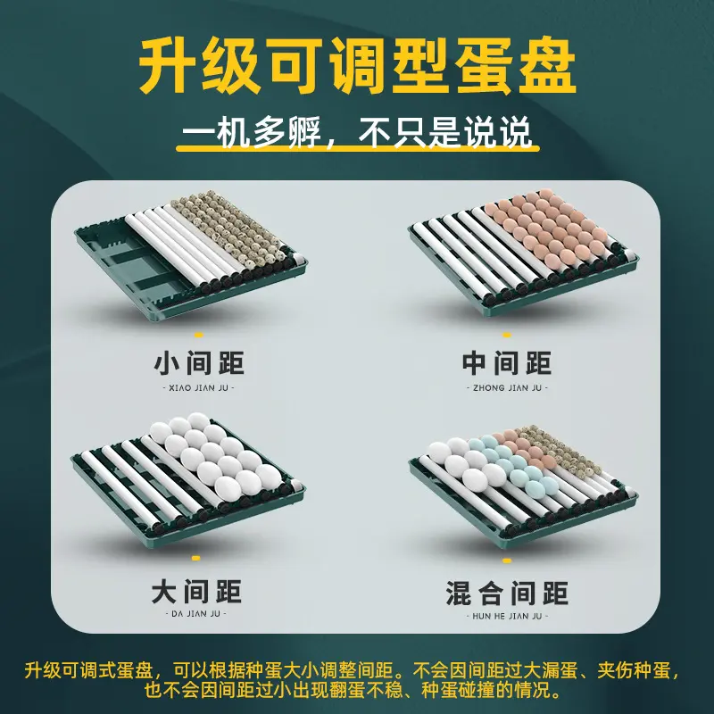 Automatic Temperature Egg Incubator Factory Best Price 15/30/48/70/130 Pcs Mini Automatic  Water SupplyChicken Egg Incubator