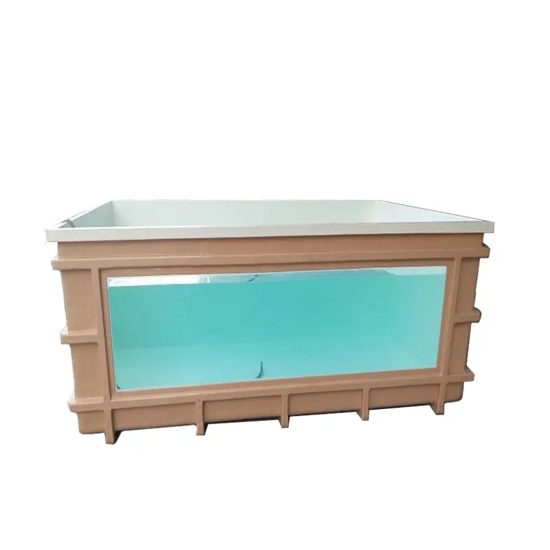 20 Gallon Fish Tank Multi-Purpose Fiberglass Aquaculture Tank for Home Breeding | Durable FRP Design