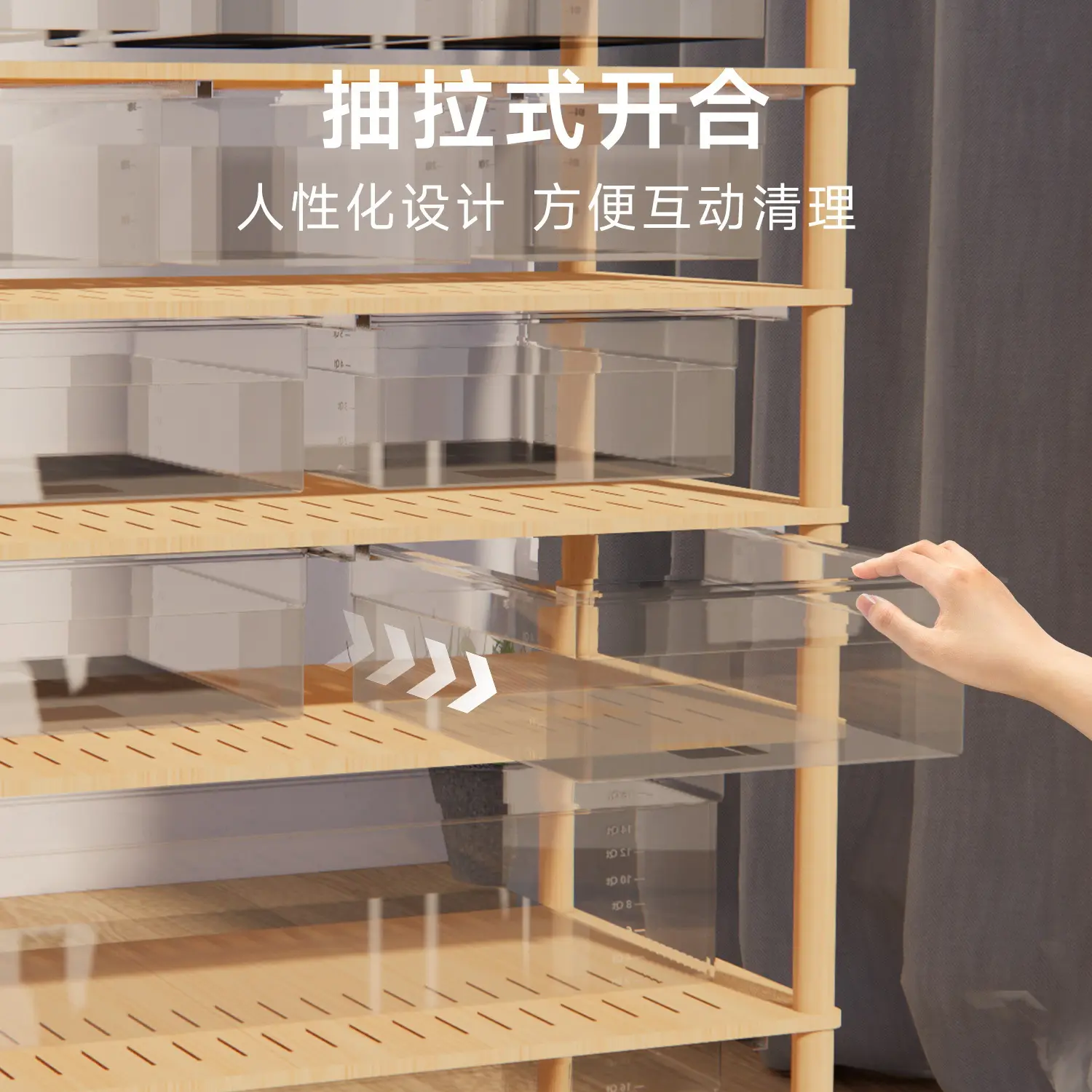 Climbing Cabinet and Toy Snake for Pet Breeding Horned Frog Spider Wooden Feeding Box for Palace Guarding Stylish Pet Rack