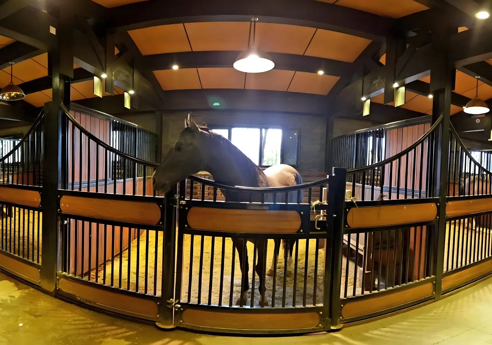 High-density pressed bamboo horse stalls well-made beautiful and atmospheric a good tool for horse care Horse Farm Sale