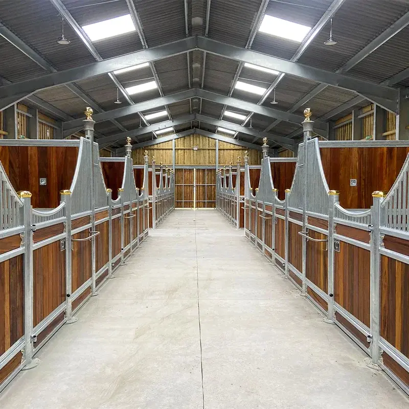 2.2 m Height Resistant Bamboo Corner Post Black Power Bamboo Weld Horse Stable Horse Stall Box