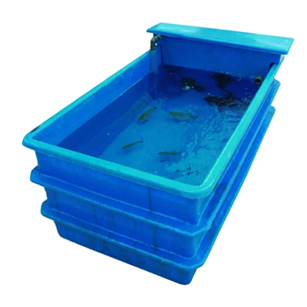 Wholesale Fiberglass Large Fish tank Aquarium Outdoor Fish Pond tank for Fish Breeding