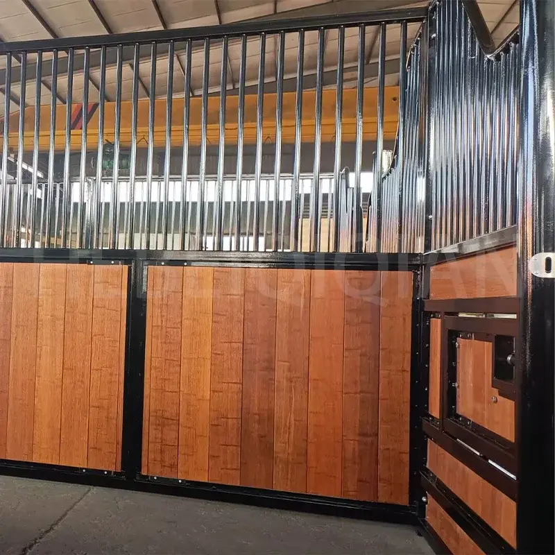 European Customized Metal Bamboo Horse Sliding Door Horse Stable Front Panel