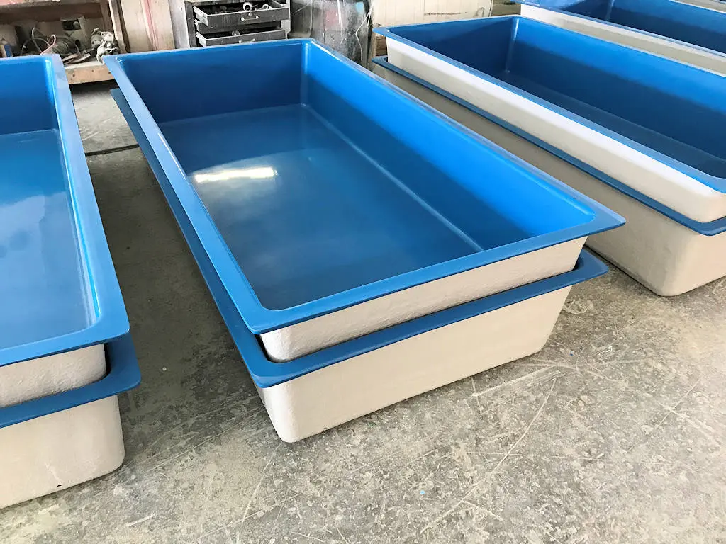 Wholesale Fiberglass Large Fish tank Aquarium Outdoor Fish Pond tank for Fish Breeding