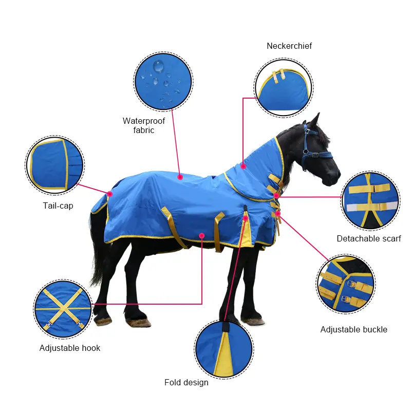 Customized New Style Horse Protection Supplier of Waterproof Horse Breathable Magnetic Horse Blanket