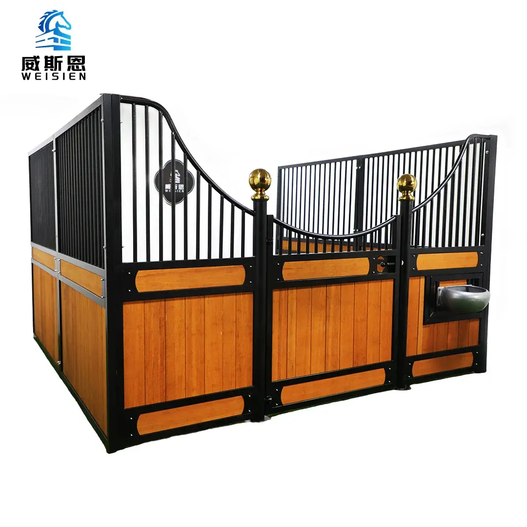 Luxury Portable Horse Stables with Sliding Doors Design Used Wood Stable Horse Fronts & Accessories for Farms