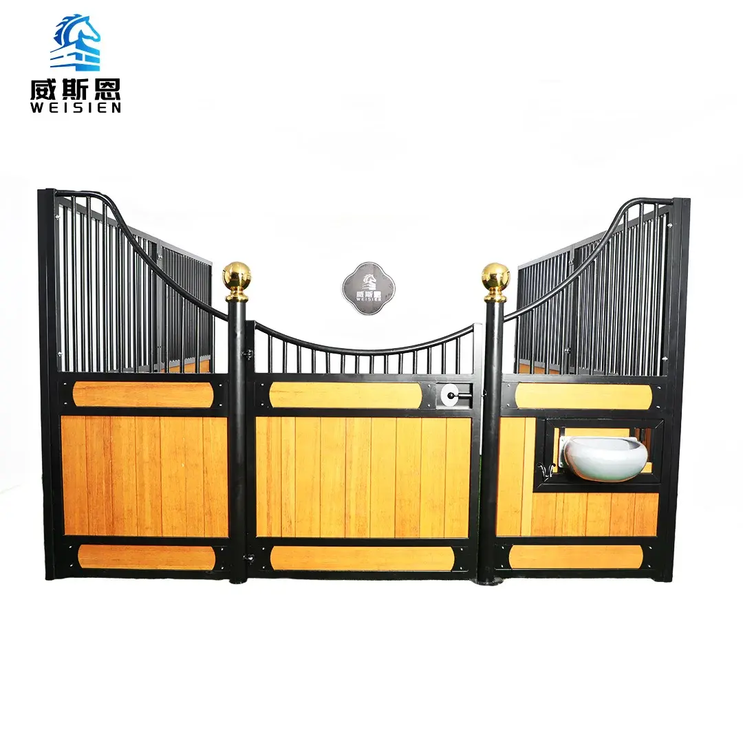Luxury Portable Horse Stables with Sliding Doors Design Used Wood Stable Horse Fronts & Accessories for Farms