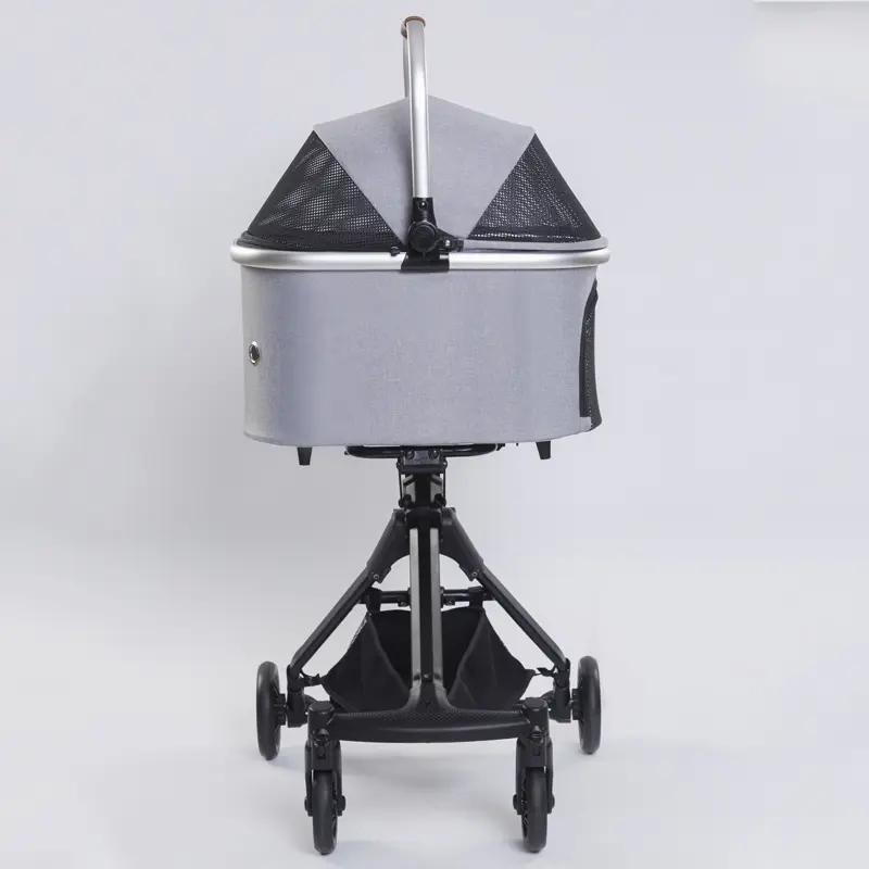 Luxury Pet Stroller Light Dog Carrier Pet Pram 4 Wheels 2 in 1 Pet Stroller