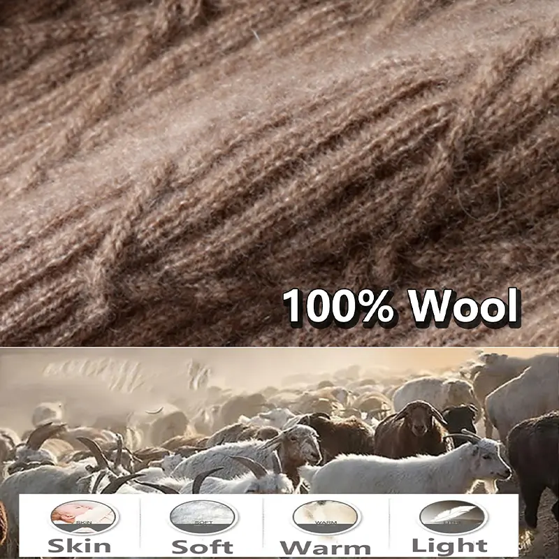 Women 100%Wool Ring Scarf Turtleneck False Collar One Loop Neckerchief Knitted Elastic Warm Soft Pattern Fashion Woolen Scarves