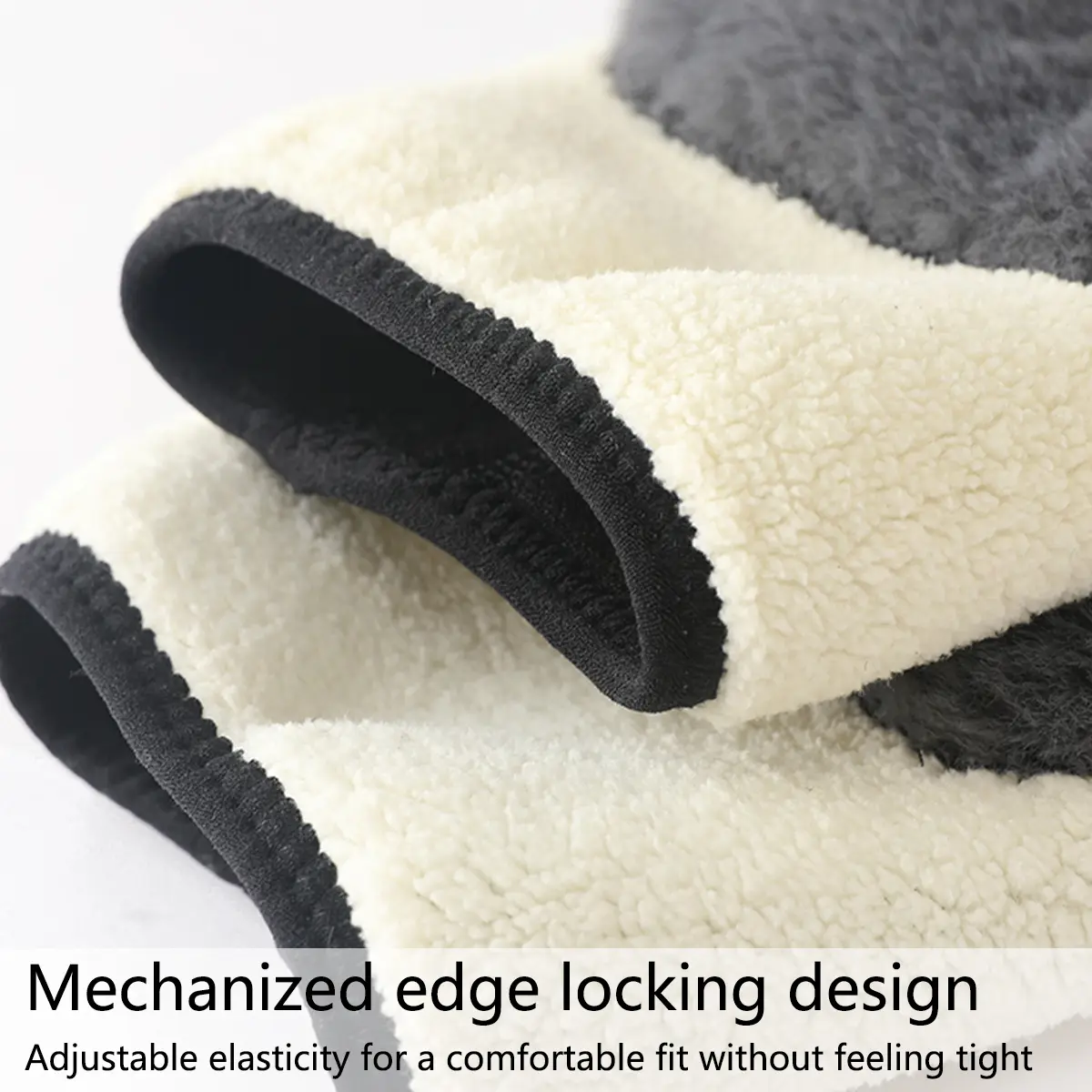 1 Pair Winter Thickened Thermal Knee Pad for Women Non-Slip Elastic Cold Leg Wool Kneepad Sport Brace Support Protector Leg Warm