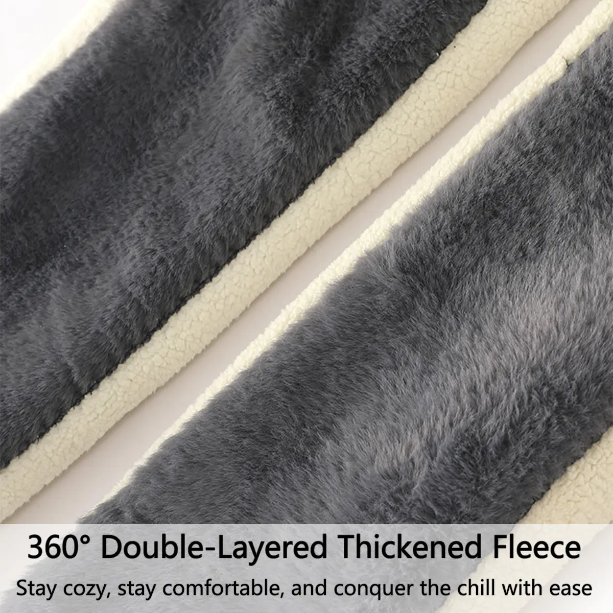 1 Pair Winter Thickened Thermal Knee Pad for Women Non-Slip Elastic Cold Leg Wool Kneepad Sport Brace Support Protector Leg Warm