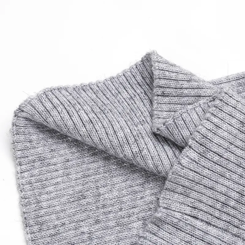 Woman Winter Wool Ring Scarf Soft One Loop Neckerchief Knitted Cashmere Elastic Headband Female Neck Warmer Fashion Fake Collar