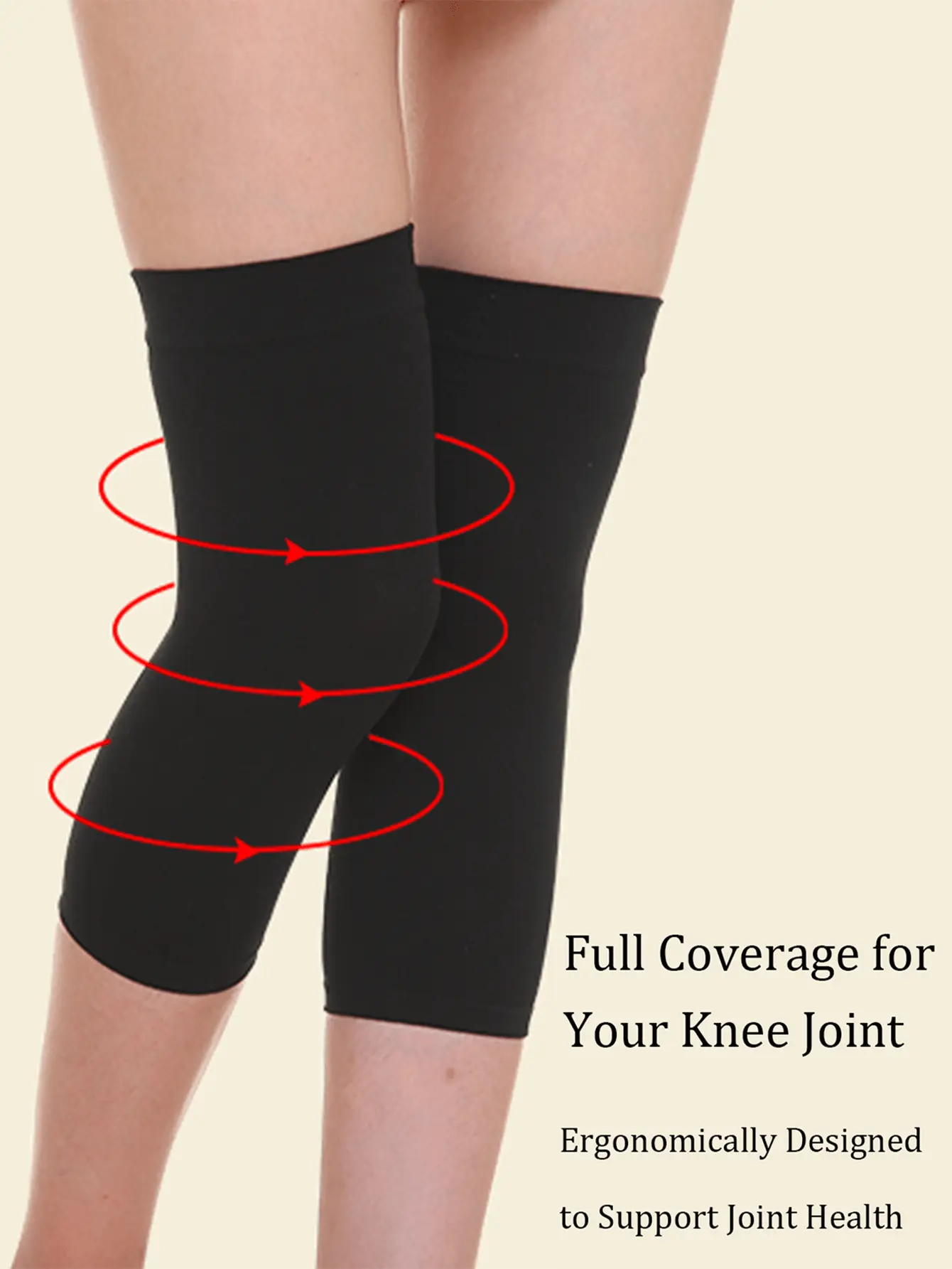Women Thin Pressure Reducing Ring Kneepads Summer Elbow Joint Protector Sport Knee Braces GymDecompre Air Conditioning Room Pad