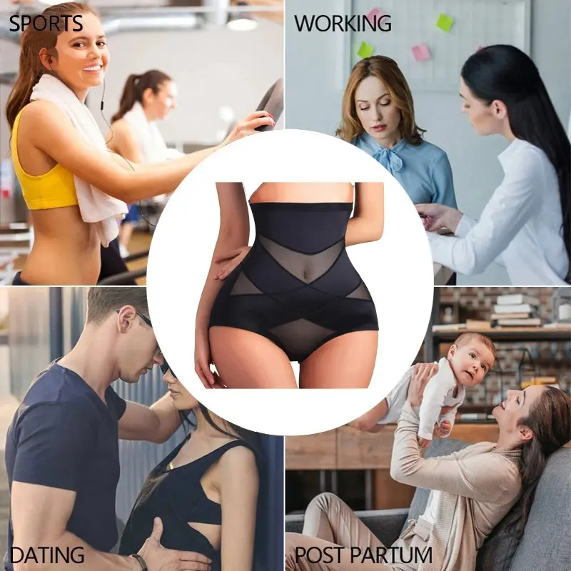 Sexy Cross Body Shaper High Waist Panties Women Underwear Girdle Belly Tummy Control Trainer Shapewear Slimming Underwear