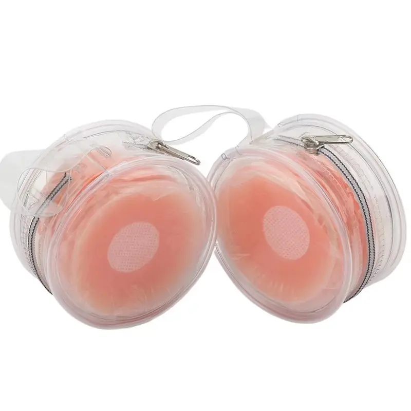 10 PCS Reusable Women Breast Lift Nipple Cover Invisible Adhesive Strapless Backless Stick Bra Silicone Breast Stickers with Box