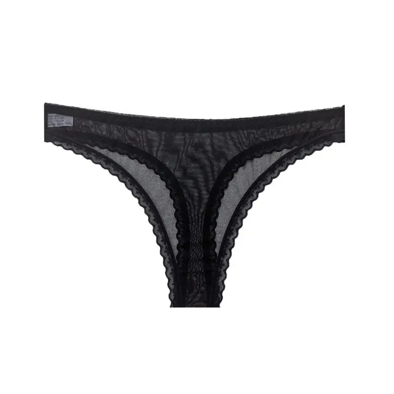 Sexy Women's Panties Lingerie G String Thongs Lace Underwear Female Perspective Women's Thong Sheer Panties Transparent Knickers