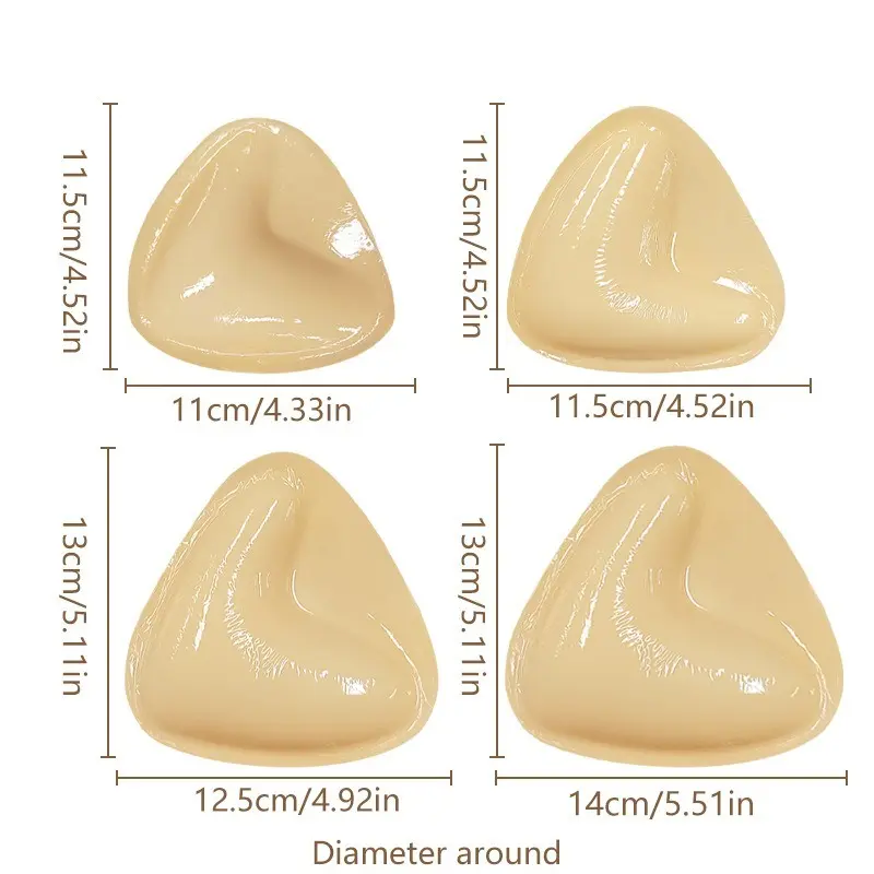 Double Sided Adhesive Sticky Bra Inserts Push Up Thick Sponge Breast Lift Pads Swimsuit Bikini Cup Enhancer
