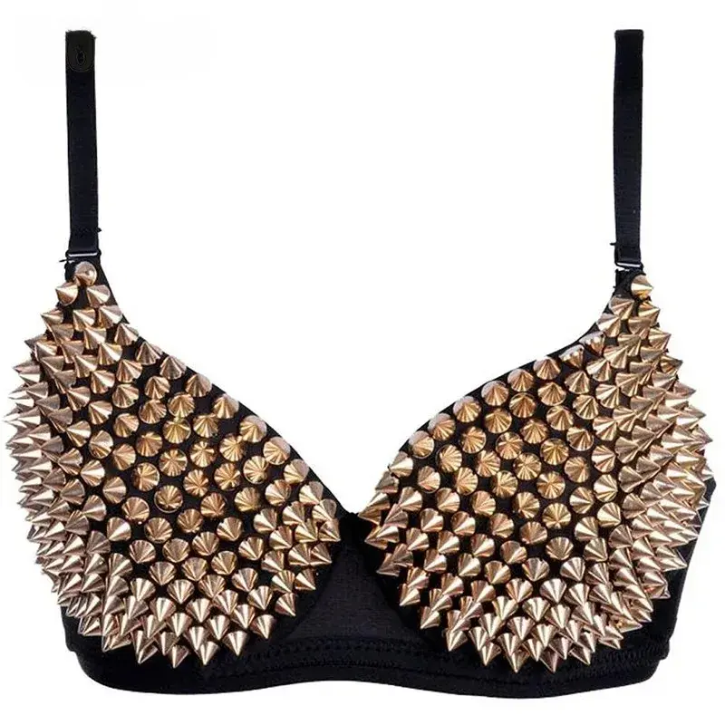 Newest Sexy Lingerie Sexy Women's Rhinestone Cover Bra Top Gold/Silver Plunge Wire Free Bralete Fashion Sequined Cover top