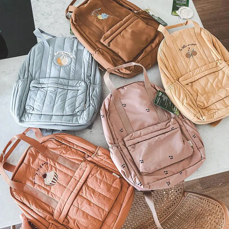 KS Baby Backpack Primary Schoolbag Kindergarten Kids Bags Brand Traveling Mom Cherry Lemon Children's Boys Girls Gift Storage