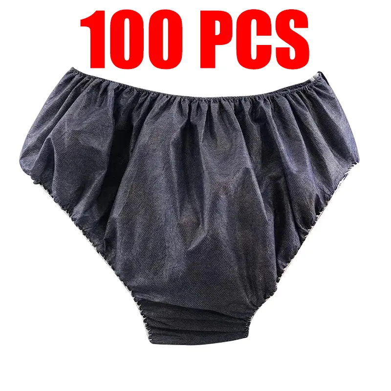 Non Woven Fabric Breathable Disposable Panties For Women Men Business Trips Spa Wash-Free Briefs Menstruation Underwear JJ-026