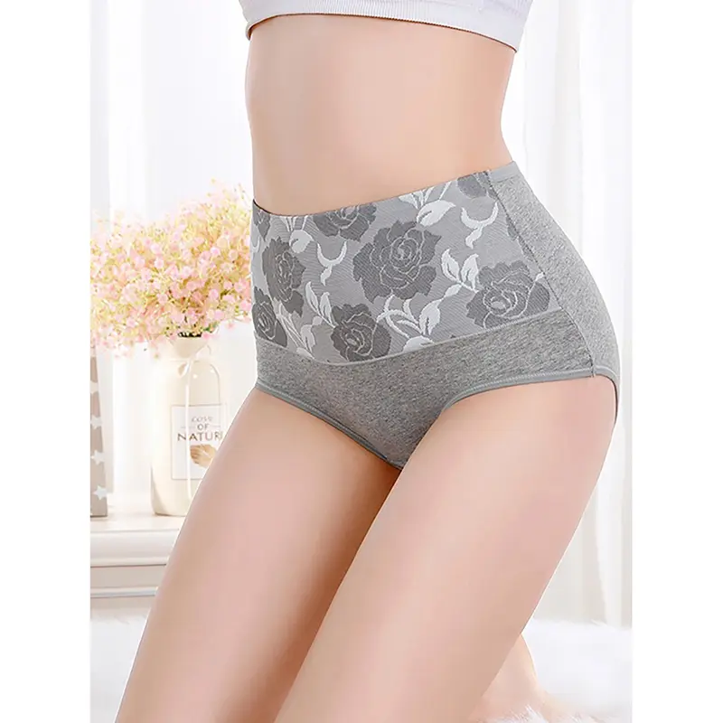 3Pcs/Lot Women's Underwear Plus Size Cotton Panties High Waist Briefs Sexy Lingerie Female Pantys M-5XL Seamless Underpant Girls