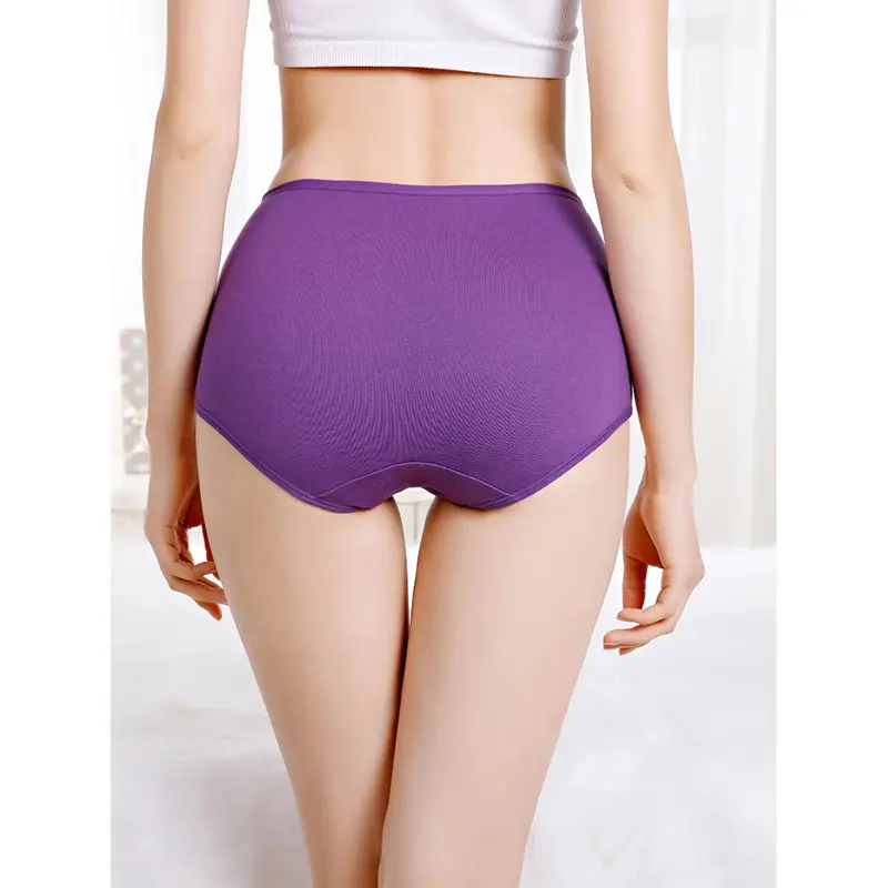 3Pcs/Lot Women's Underwear Plus Size Cotton Panties High Waist Briefs Sexy Lingerie Female Pantys M-5XL Seamless Underpant Girls