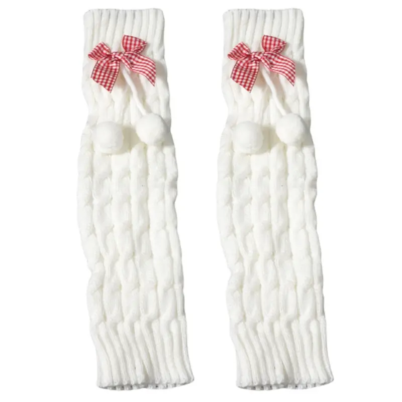 Women Knit Winter Leg Warmers Lolita Japanese JK Loose Style Lady Boots Knee High Boot Stockings Leggings Warm Legs