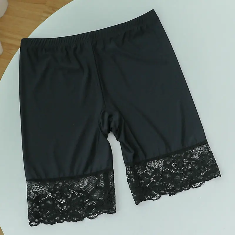 Seamless Ice Silk Safety Short Pants Women Thin Plus Size High Waist Under Skirt Boxers Panties Anti Rub Thigh Safety Shorts