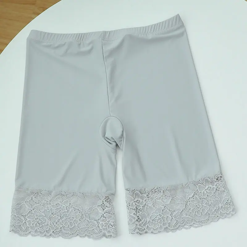 Seamless Ice Silk Safety Short Pants Women Thin Plus Size High Waist Under Skirt Boxers Panties Anti Rub Thigh Safety Shorts