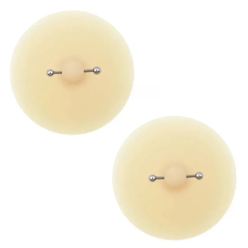 4 Styles Solid State Rubber Nipple Patch Invisible and Traceless Solid Chest Patch for Women Breast Patch Nipple Decoration