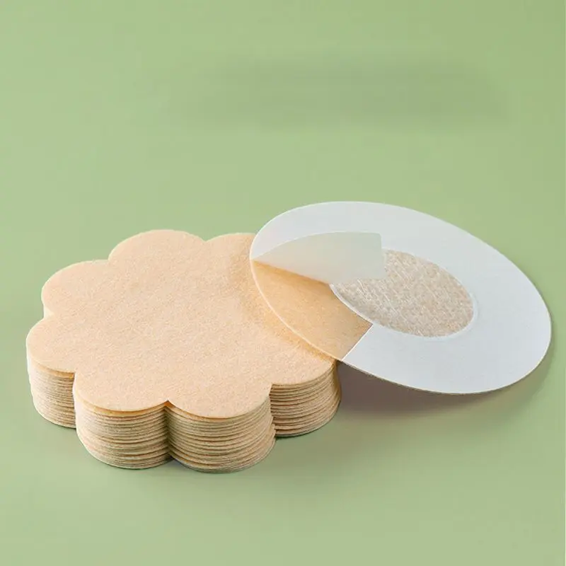 100pcs Women's Invisible Nipple Pasties Breast Lift Tape Overlays on Bra Stickers Chest One-off Nipple Covers Pads Accessories