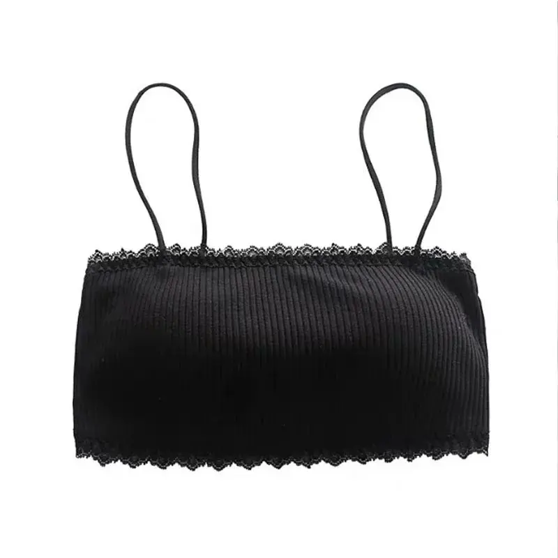 Women's Cotton Bra Female Tube Top Bra Women's Suspender Underwear Beautiful Tank Top Seamless Comfort Sport Bra Lace Tops