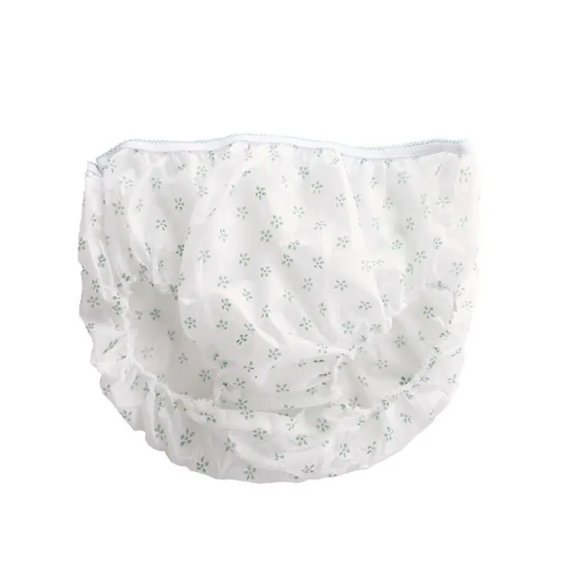 7Pcs Cotton Pregnant Disposable Underwear Flowers Panties Non-woven Fabrics Briefs Prenatal pregnancy Postpartum Underpants