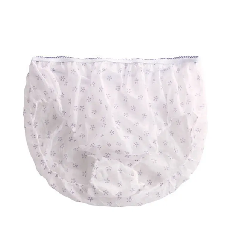 7Pcs Cotton Pregnant Disposable Underwear Flowers Panties Non-woven Fabrics Briefs Prenatal pregnancy Postpartum Underpants