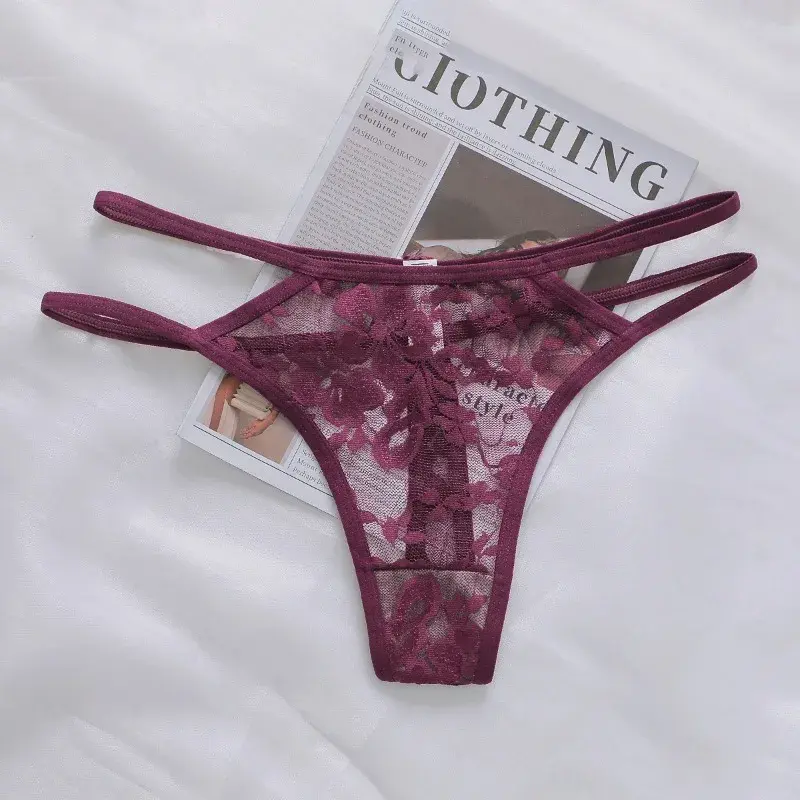 Women's Sexy and Fun Hollow Lace Underwear Easy To Wash and Dry, Traceless Antibacterial Underwear C830