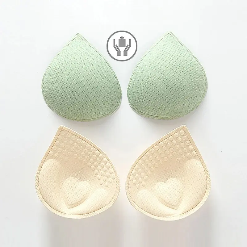 Woman Swimsuit Padded Sponge Foam Push Up Pads Enhancer Chest Cup Thick Bikini Swimwear Inserts Triangle Bra Pad