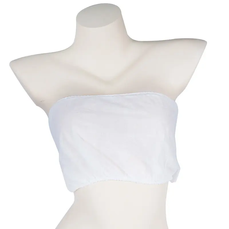 50 Pcs Beauty Salon Massage Chest Wraps Non-Woven Fabric Bras Sauna SPA Disposable Bras Sauna Underwear