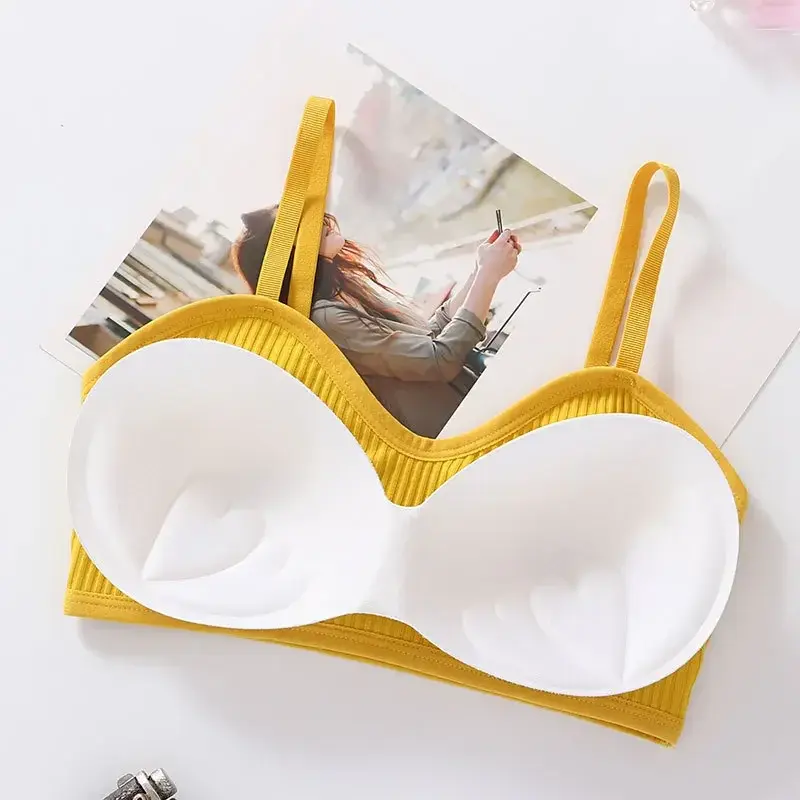 Women's Vest Sexy Invisible Padded Bras Women Female Underwear Push Up Lingerie Bralette Wrap Top Bra