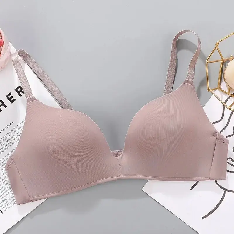 Women Seamless Bra Sexy No Wire Push Up Underwear Girls Students Breathable Thin 10 Colors Bras Female's Bra Breathable Gathered