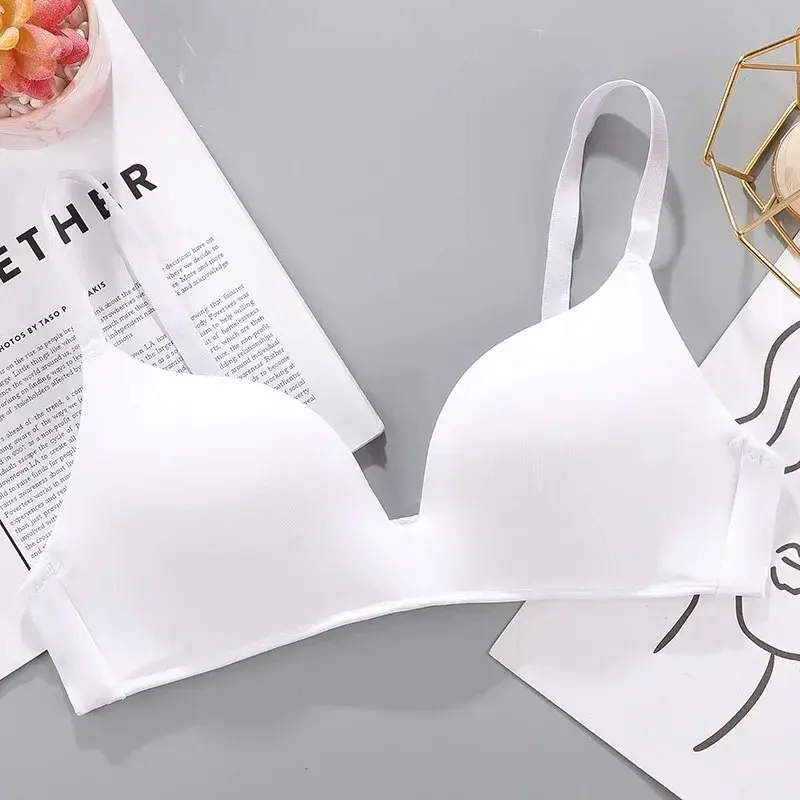 Women Seamless Bra Sexy No Wire Push Up Underwear Girls Students Breathable Thin 10 Colors Bras Female's Bra Breathable Gathered