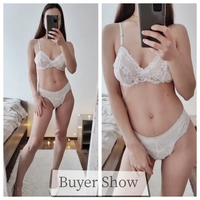 Lace Bras for Women Wireless Bralette Transparent Lace Underwear Women's Push Up Bra Solid Color Sexy Lingerie Backless Bra