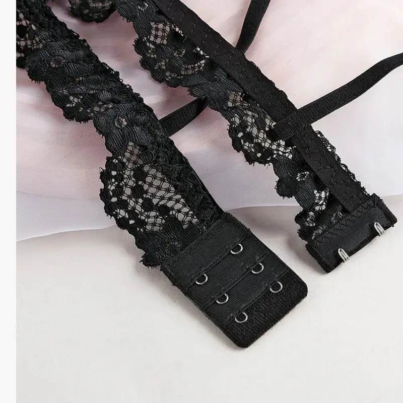 Lace Bras for Women Wireless Bralette Transparent Lace Underwear Women's Push Up Bra Solid Color Sexy Lingerie Backless Bra