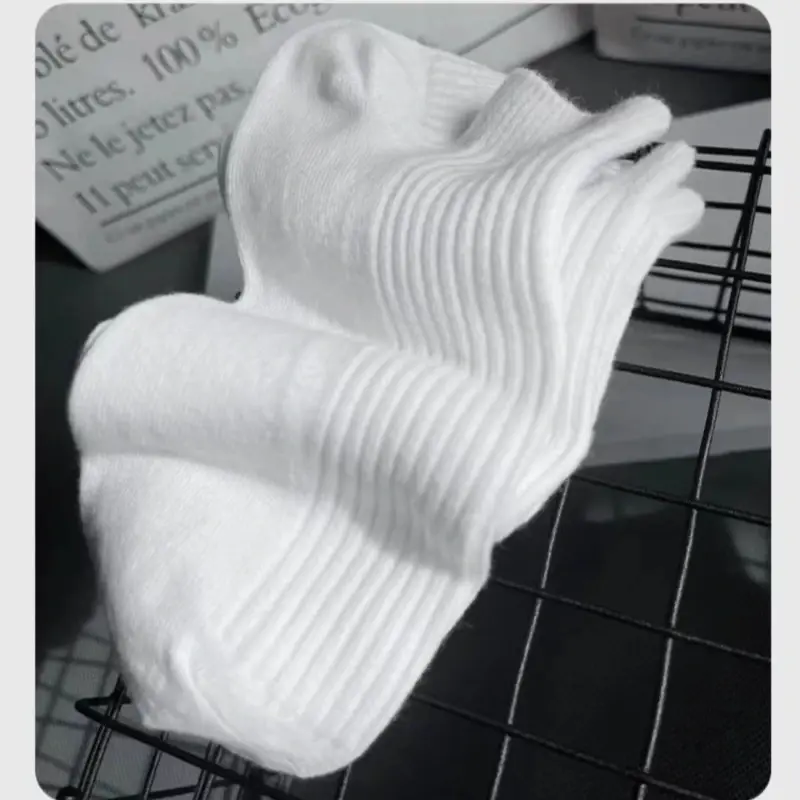 5 Pairs/Pack Ankle Socks Women Cotton Invisible Sweat-absorbing Girls Low Tube Boat Socks