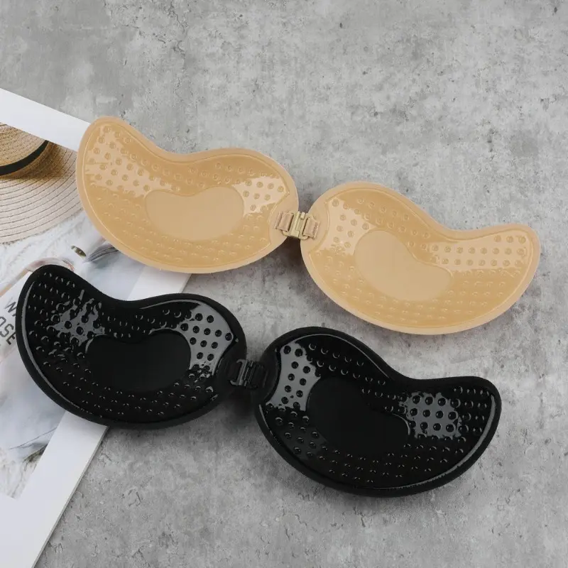 Reusable Silicone Bust Nipple Cover Pasties Stickers Mango Breast Self Adhesive Invisible Bra Lift Tape Push Up Strapless Bra