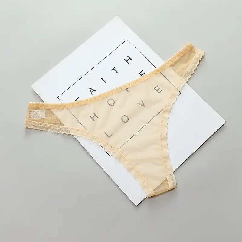 Sexy Women's Panties Lingerie G String Thongs Lace Underwear Female Perspective Women's Thong Sheer Panties Transparent Knickers