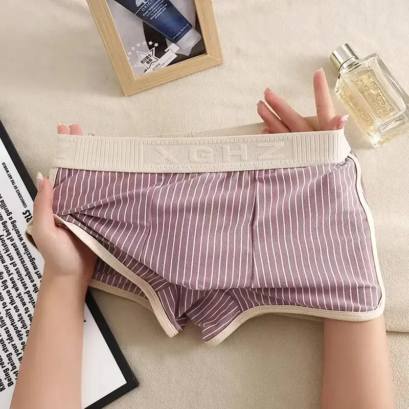 Striped Boxer Men Underwear Cotton Soft Fashion Boxershort Mens Boxers Man Cuecas Masculina Size M-3XL YT88358